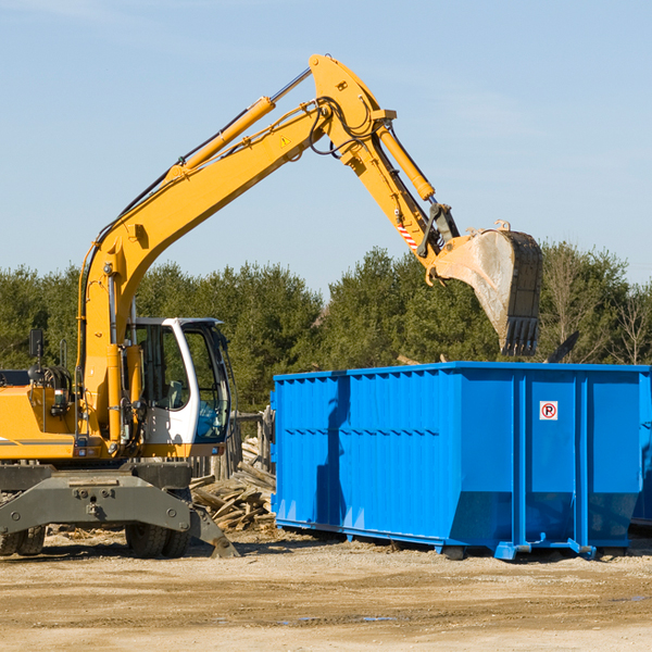 can i choose the location where the residential dumpster will be placed in Nachusa